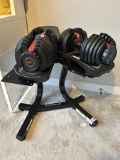 Bowflex SelectTech 552i Adjustable Dumbbells 2-24kg Pair with Bowflex Stand