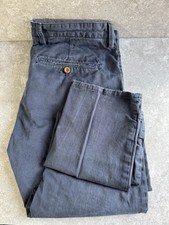 Gant Hallden Slim Chino Trousers Men's W36 L34 Navy Straight Leg