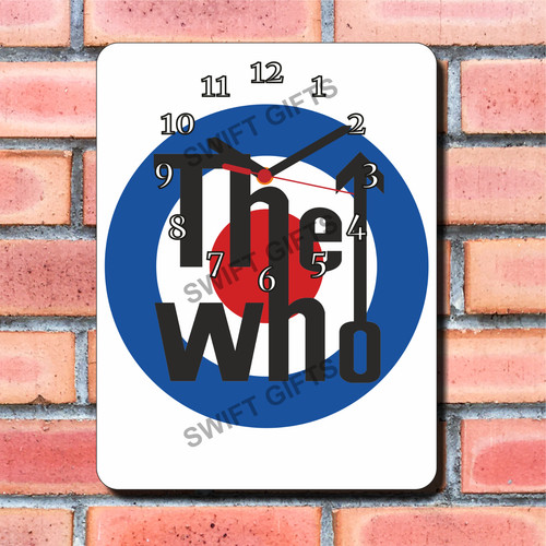 The who design wall clock - who,