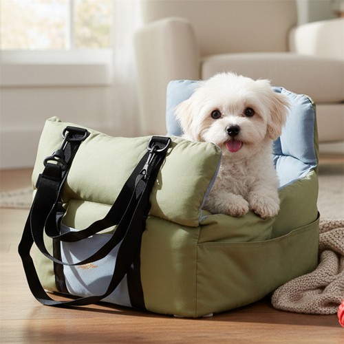 Dog car seat with safe - seat, belt