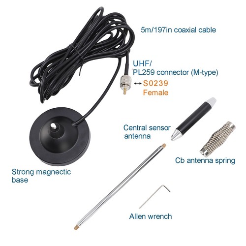 Radio antenna kit magnetic - cb,