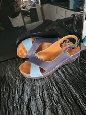 Pavers Blue Slingbacks Size 6