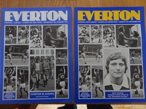 Everton football programmes - football,