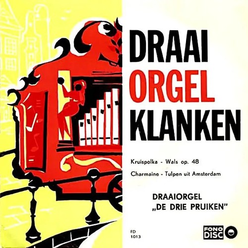 Draaiorgel drie pruiken - draaiorgel,