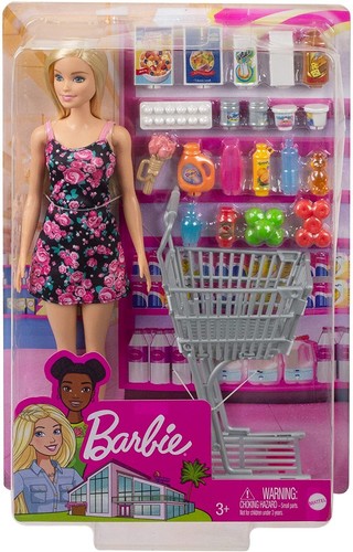 Barbie doll shopping time - doll,