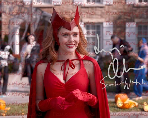 Elizabeth olsen signed 8x10 - signed,
