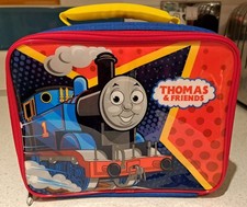 Thomas The Tank Engine Kids Children Insulated Rectangular Lunch Bag School rare