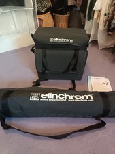 Elinchrom 500 Studio lights Set Swiss With Stands,Umbrellas,Cables & Bags Vgc