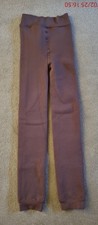 Ladies Plush Velvet Lined Full Length Leggings Size S/M (10/12) BNWOT  Brown