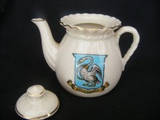 Swan Crested China Tea Pot - Aylesbury (Buckinghamshire)