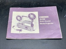 VINTAGE CINEREX SU 200 8mm SOUND MOVIE PROJECTOR INSTRUCTION MANUAL