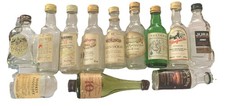 Miniature Malt Whiskey Bottles Collection 12 Plus All Empty Some Rare