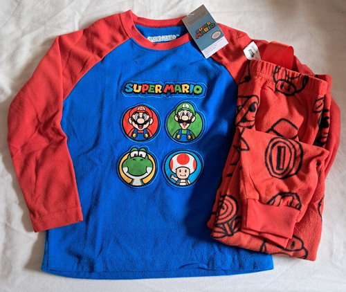 Mario pyjamas fleece long - fleece,