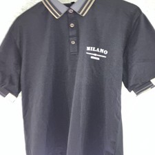 Men's Milano Italia Polo Shirt With Embroidered Logo..