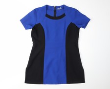 Simon Jersey Women's Black & Blue Jersey Top, Size 12