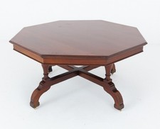 Victorian Centre Dining Table Mahogany Octagonal 1880