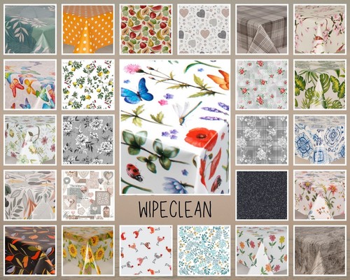 Wipe clean tablecloth pvc - clean,