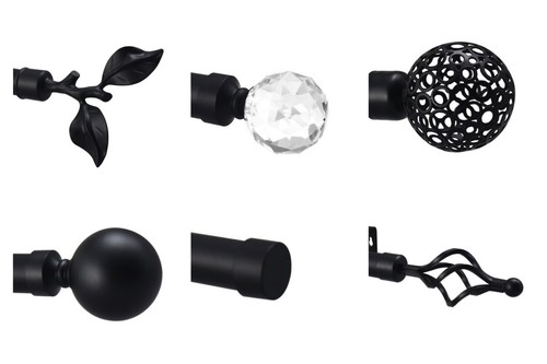 Metal curtain pole pack - of, 2