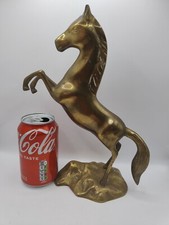 Large Vintage Prancing Brass