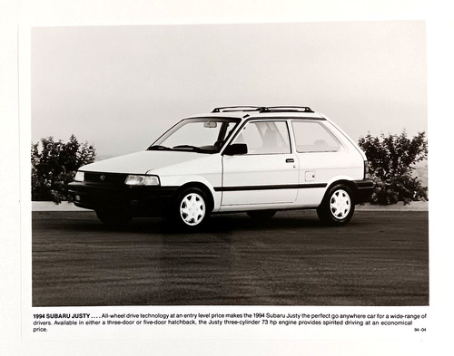 1994 subaru justy hatchback - subaru,