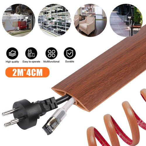Black floor cable protector - 2m,