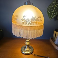 Boudoir Glass fringed Dome