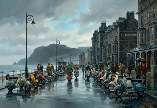 Mod mods scooter rally poster - rally,