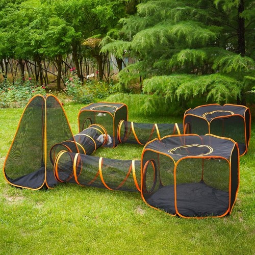 Foldable cat enclosure mesh - enclosure,