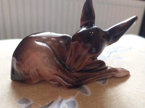 Small ceramic deer 4946 - ceramic,
