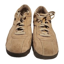 Skechers Womens Grand Jams 99364 Tan Leather Sneakers Shoes Lace Up Size 7.5