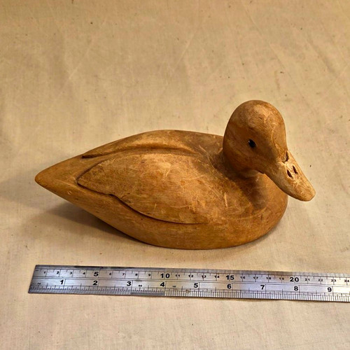 Duck wooden ornament - ornament, figurine