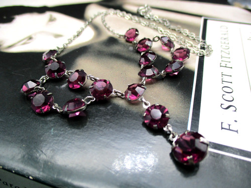 Art deco 1930s amethyst - amethyst, glass