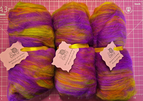 100g hand carded merino - hand,