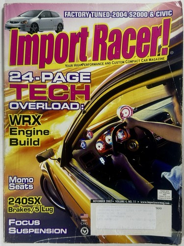 Import racer 2003 magazine - racer, 11/2003