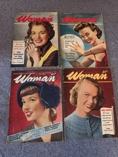 4x vintage WOMAN Magazine from