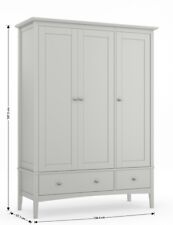MARKS & SPENCERS LIGHT GREY HASTINGS TRIPPLE WARDROBE FREE?SHIPPING