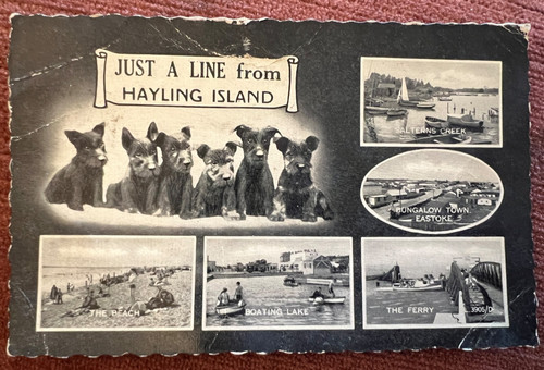Vintage postcard hayling - vintage,