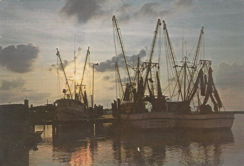 Vintage shrimp boats south - boats,