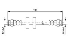 Flexible brake hose 1 987 481