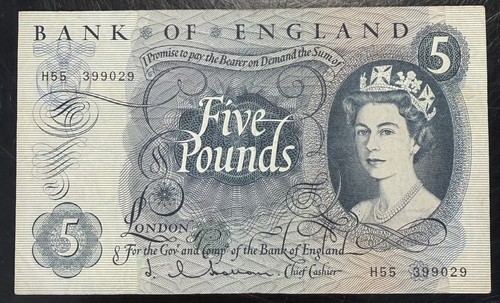 Old five pound - five,