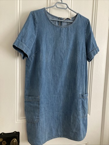 Denim shift dress - shift,