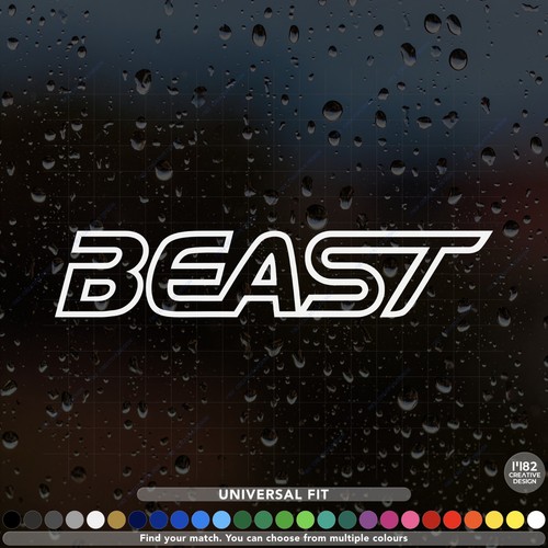 Beast car decal sticker - beast,