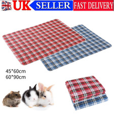Guinea Pig Cage Liners Bedding Washable Pee Pads Reusable Fleece Waterproof NEW
