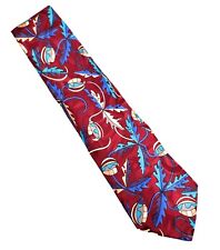 Emilio Pucci | Silk Print Tie | Burgundy | Vintage Pucci Tie | Designer Ties