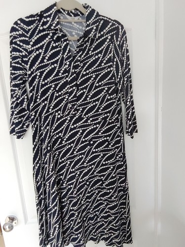 Ladies navy white geometric - ladies,