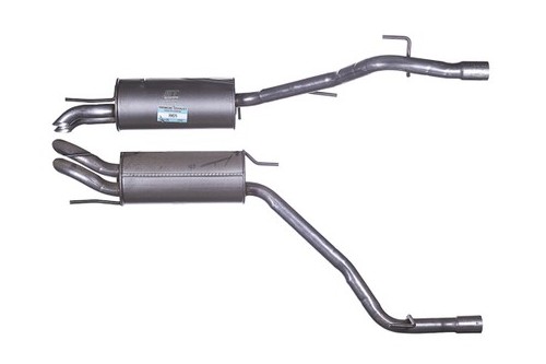 Exhaust silencer tail - silencer, for