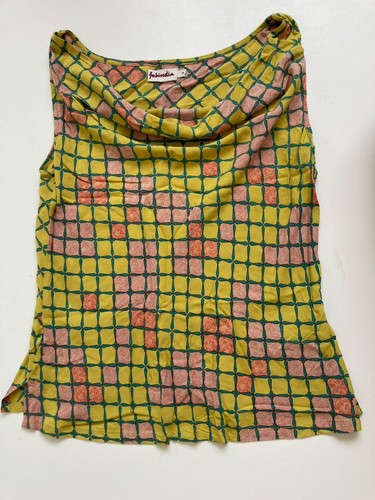 Fabindia top yellow pink