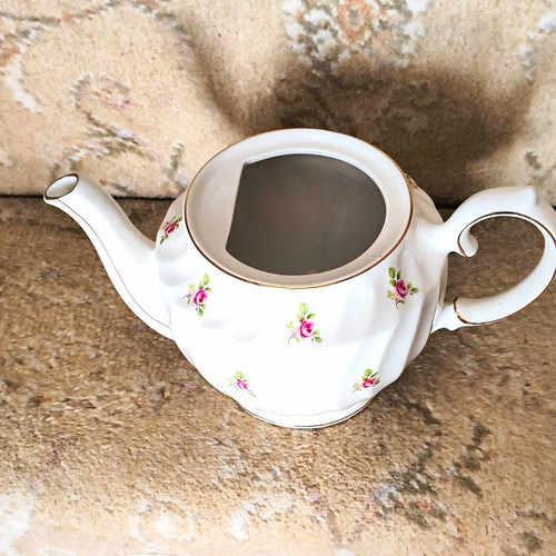 White floral ceramic - tea, pot