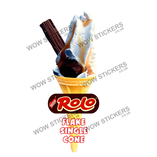 Ice cream van sticker rolo - van,