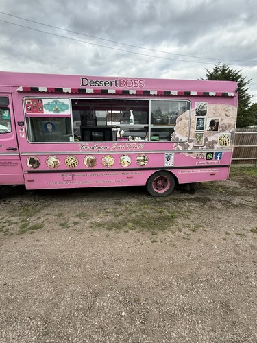 Pink dessert ice cream - pink, food